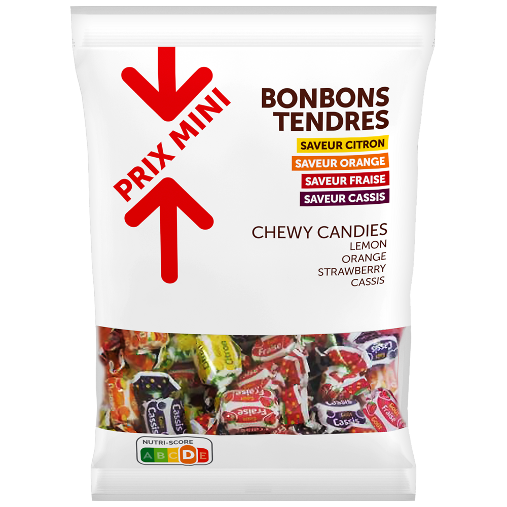 Bonbons tendres à macher PRIX MINI sachet 500g