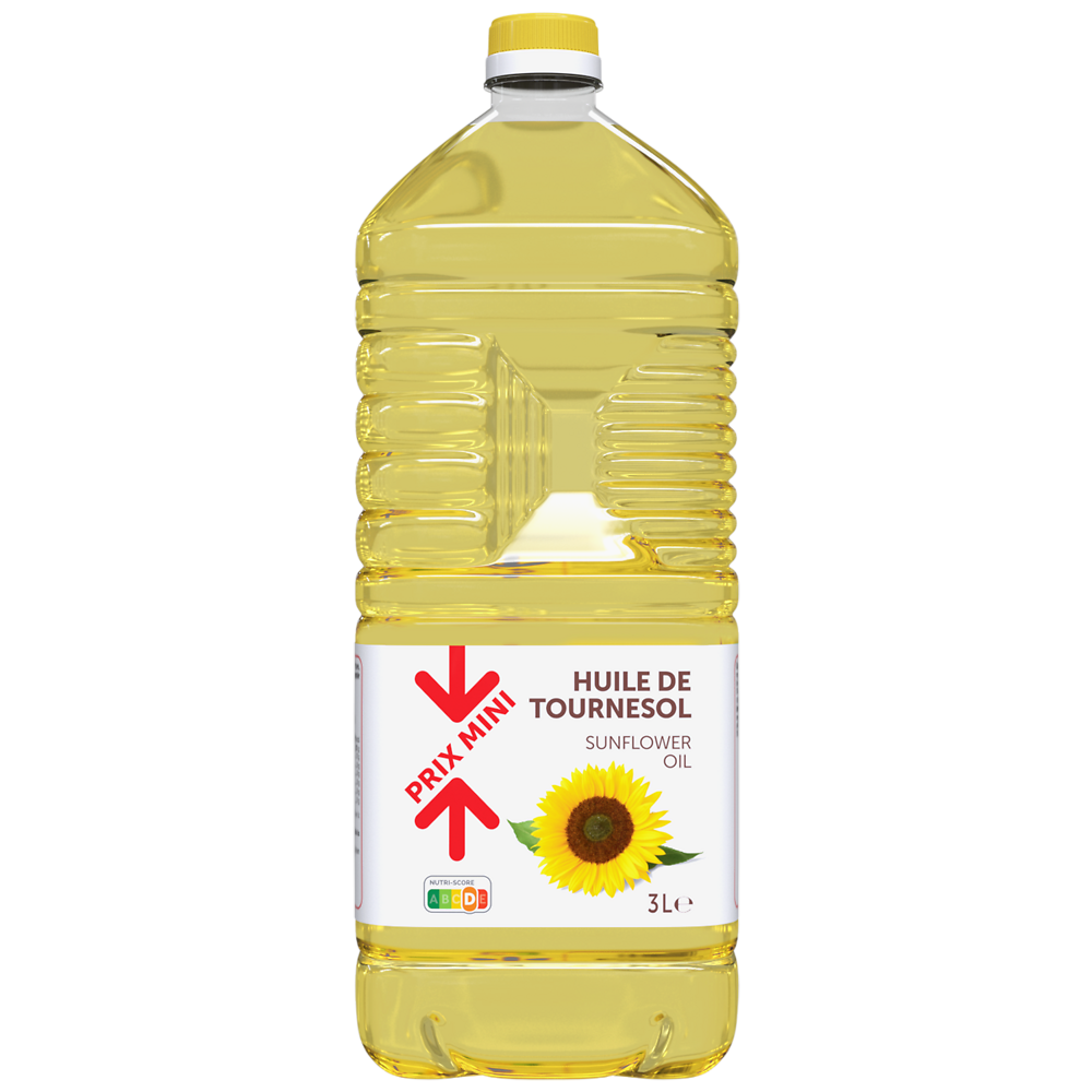 Huile de tournesol PRIX MINI - Bouteille 3L