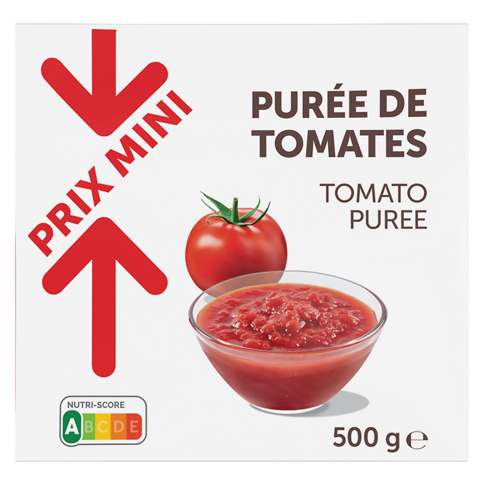 Purée de tomates PRIX MINI - brique 500g