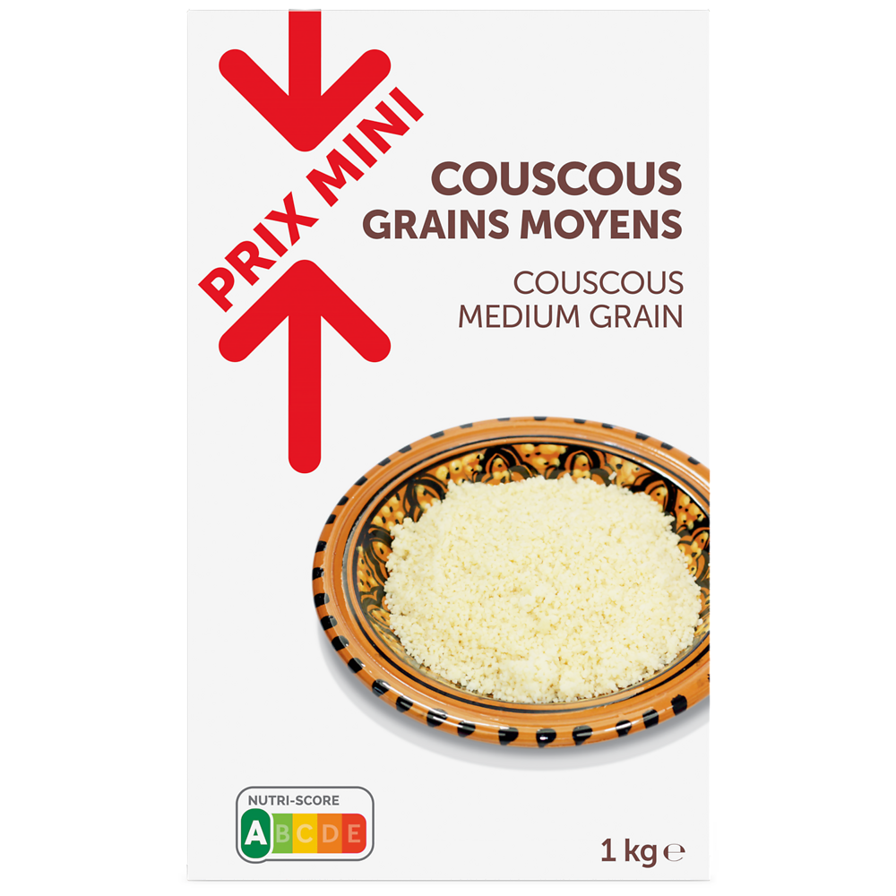 Semoule grains moyens PRIX MINI - boite 1kg