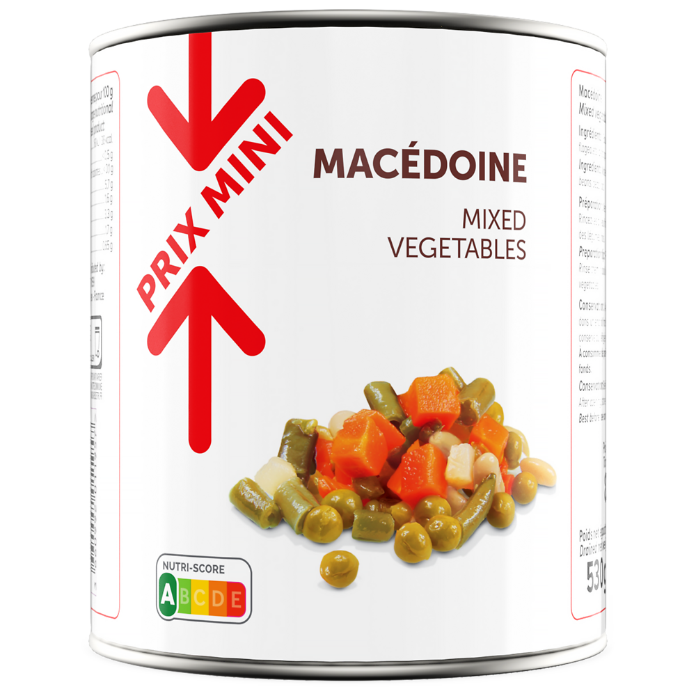 Macédoine PRIX MINI - Boîte 530g