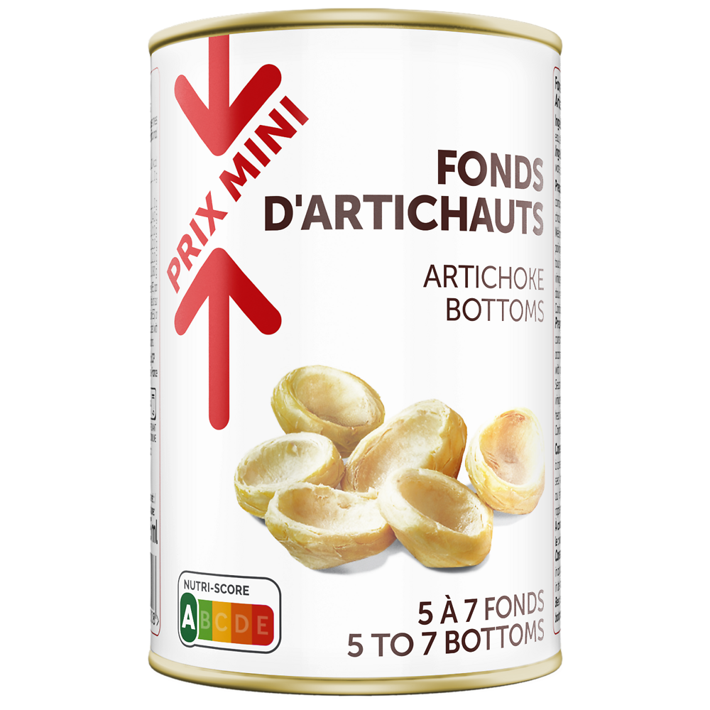 Fonds d'artichauts PRIX MINI - Boîte 210g