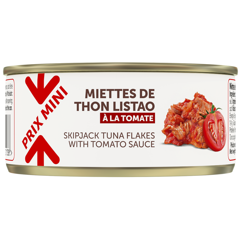 Miettes de thon à la tomate PRIX MINI - boîte 160g