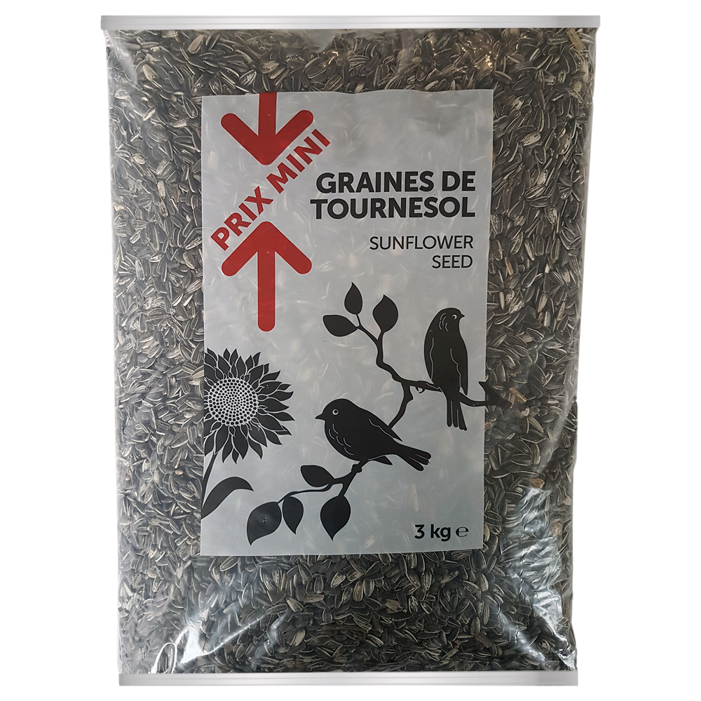 Graine de tournesol pour oiseaux PRIX MINI sac 3kg