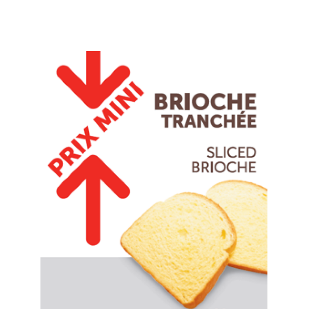 Brioche tranchée PRIX MINI, 500g