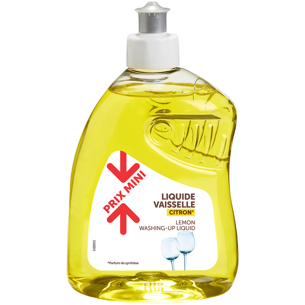 Liquide vaisselle parfum citron PRIX MINI - flacon 500ml