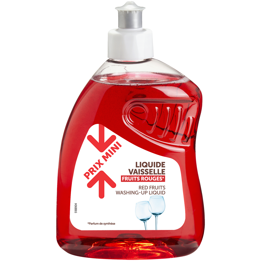 Liquide vaisselle parfum fruits rouges PRIX MINI - flacon 500ml