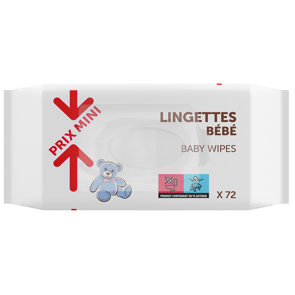 Lingettes bébé TAMI PRIX MINI x72