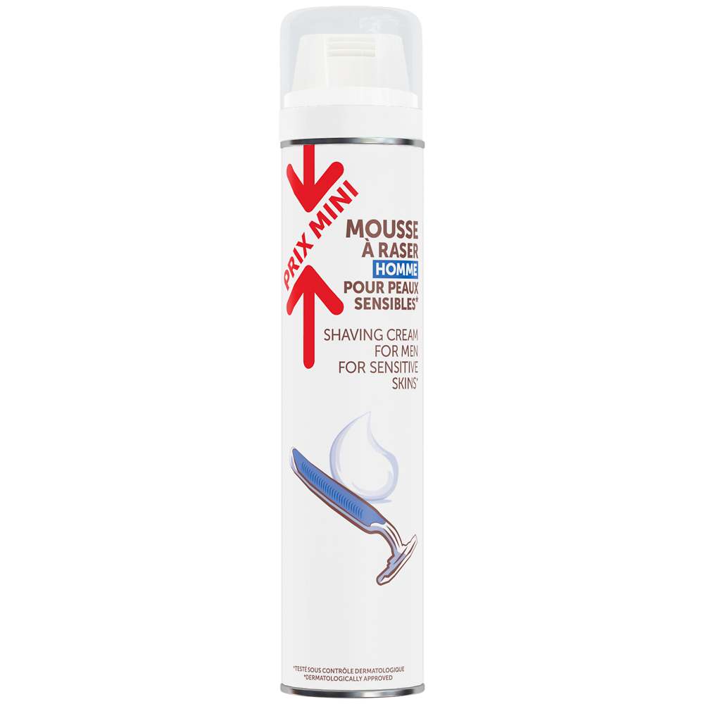 Mousse à raser peaux sensibles PRIX MINI - 300ml