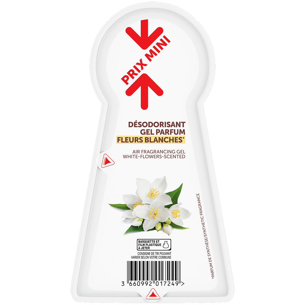 Désodorisant gel fleurs blanches PRIX MINI 1x150g