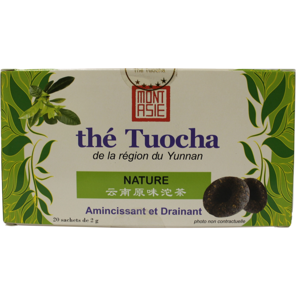 Thé Tuocha nature MONT ASIE, 20 sachets 40g