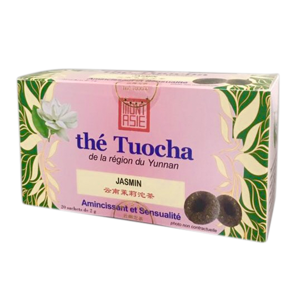 Thé jasmin tuocha MONTASIE, 2 sachets de 20g, soit 40g