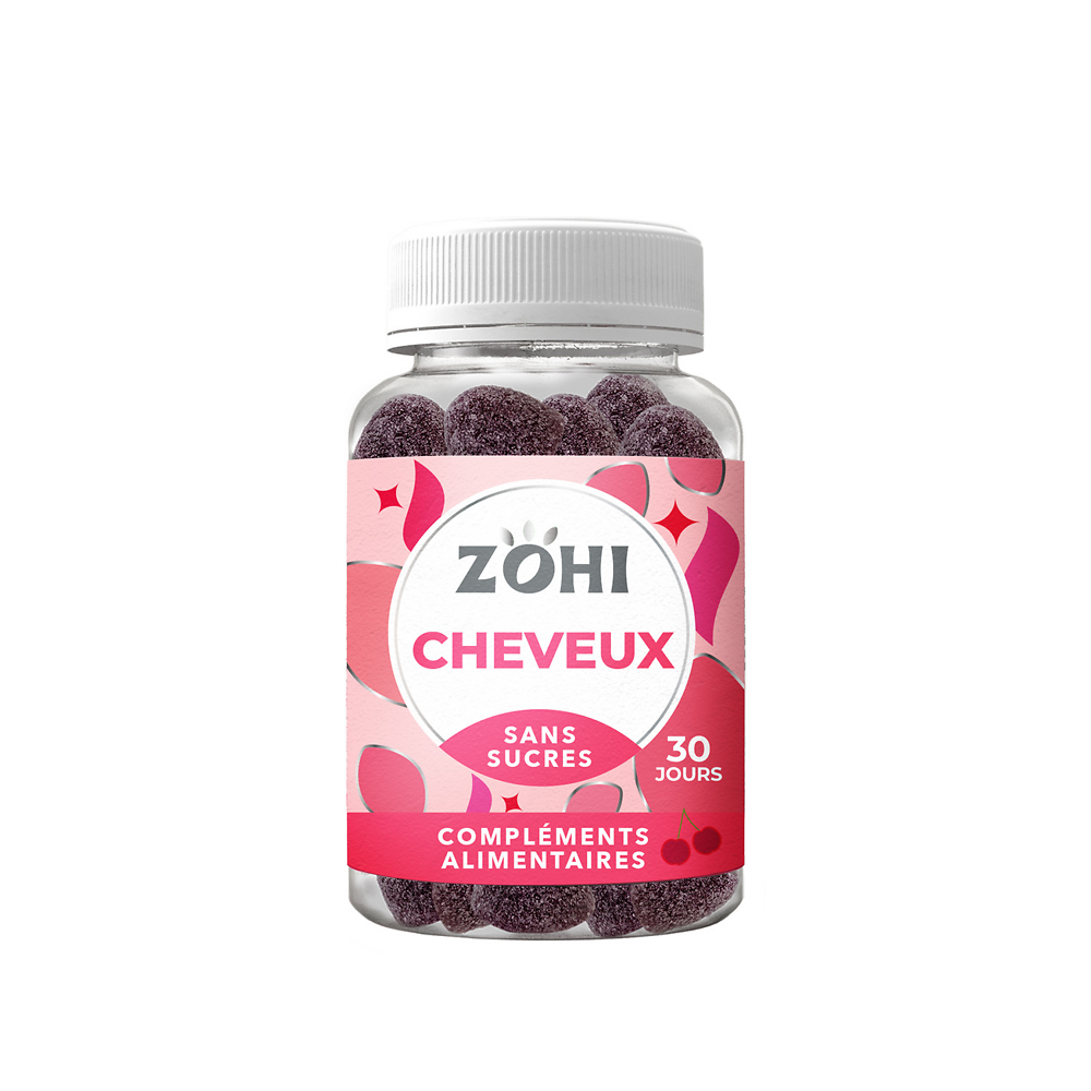 Complément alimentaire cheveux parfum cerise ZOHI 180g