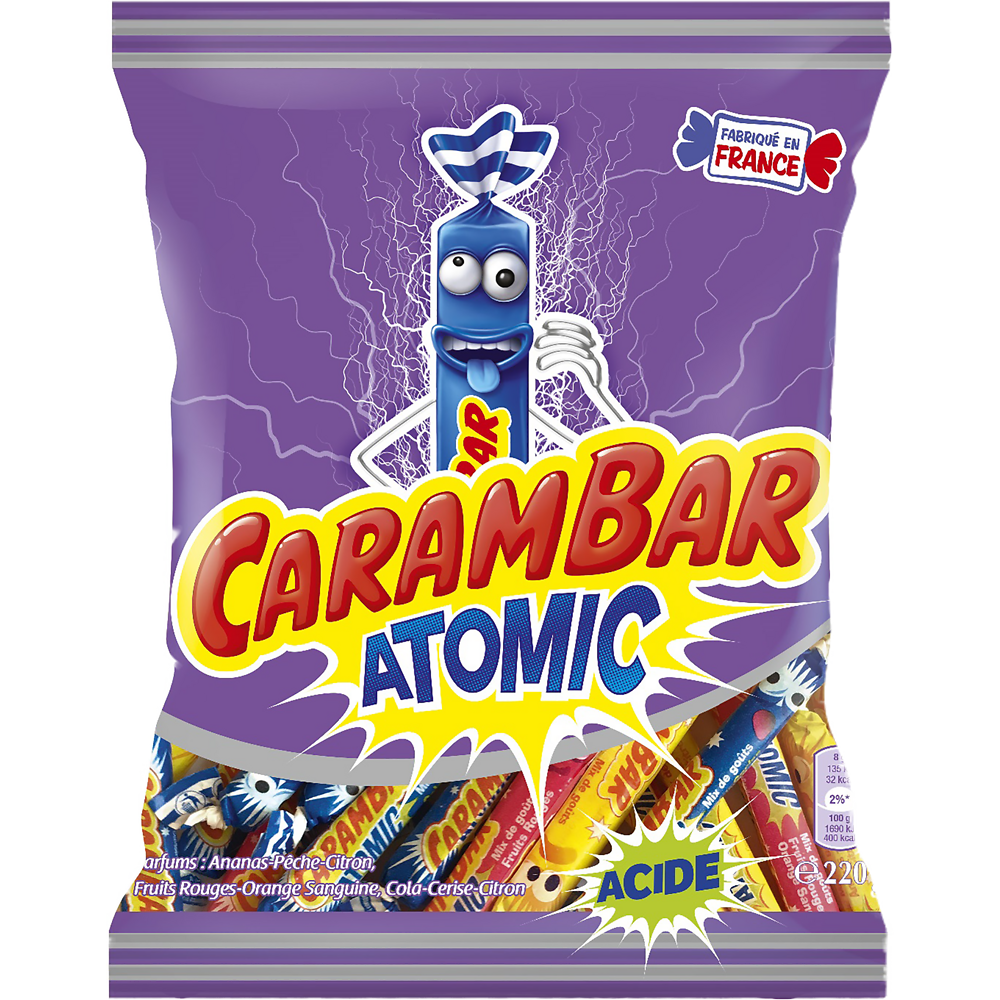 Bonbons Atomic CARAMBAR - Sachet de 220g