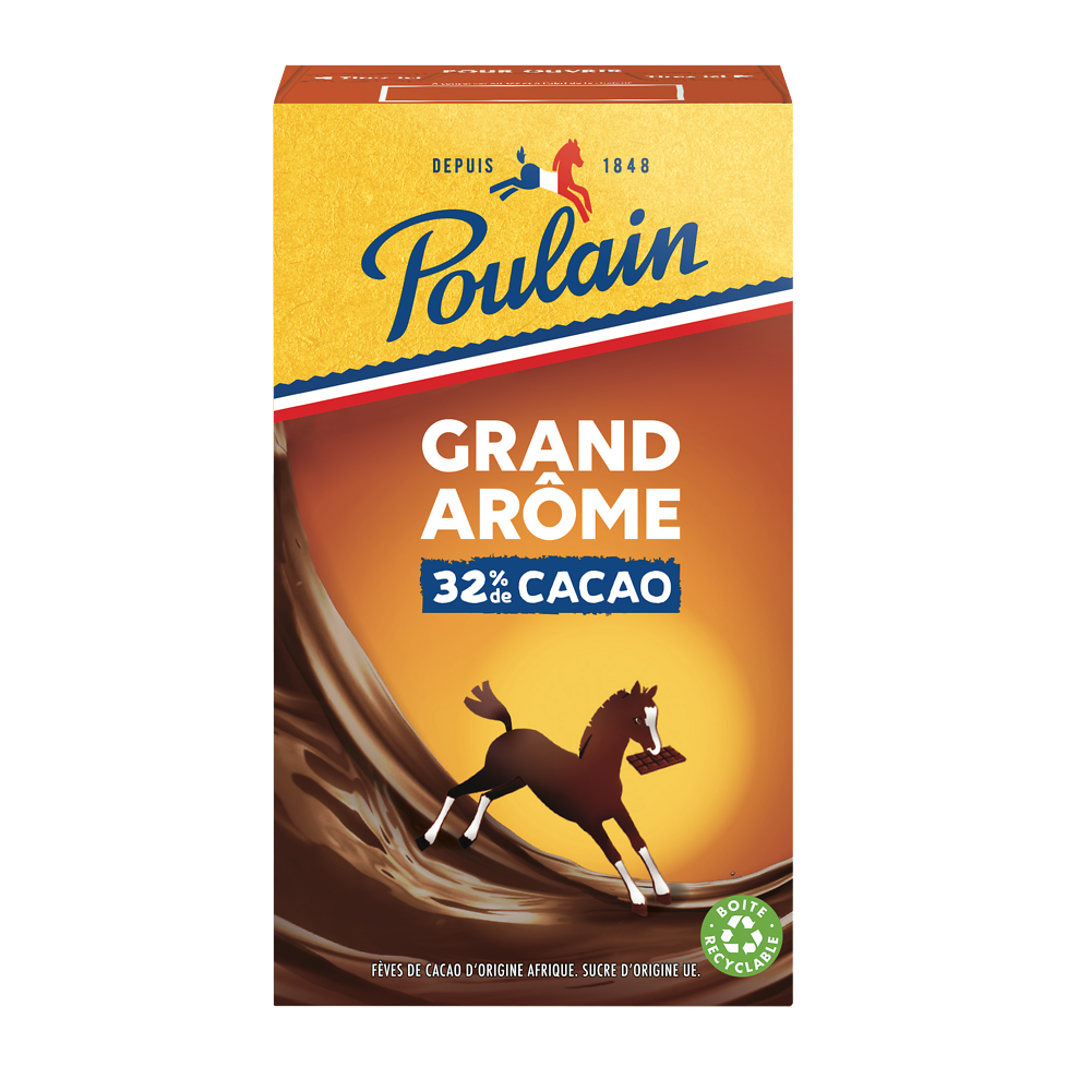 Chocolat en Poudre Grand Arôme 32% de cacao POULAIN - Boîte de 250g