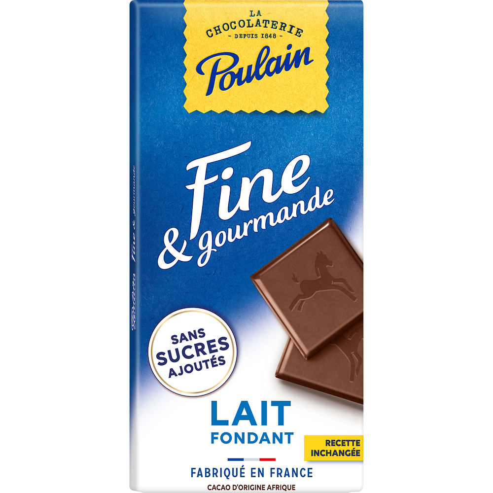 Tablette Chocolat Lait Fine & Gourmande POULAIN - 100g