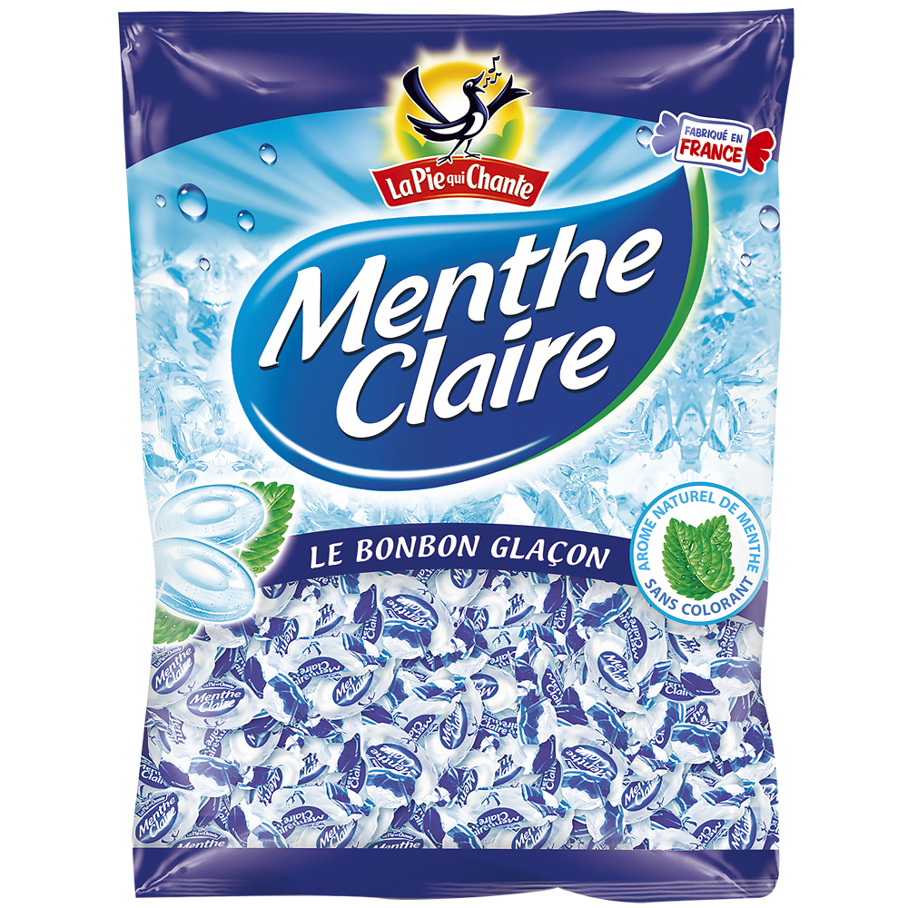 Bonbons Menthe Claire LA PIE QUI CHANTE - Sachet de 360g