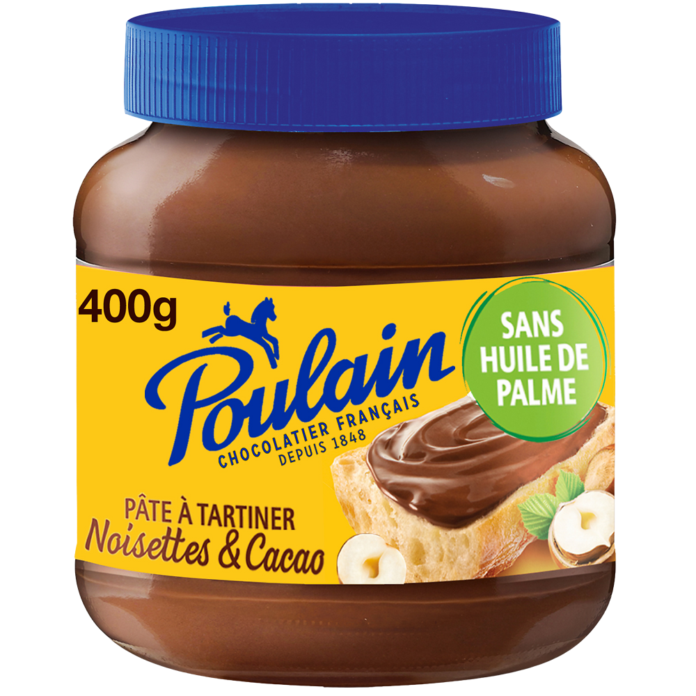 Pâte à tartiner Chocolat noisettes sans huile de palme - Pot de 400g