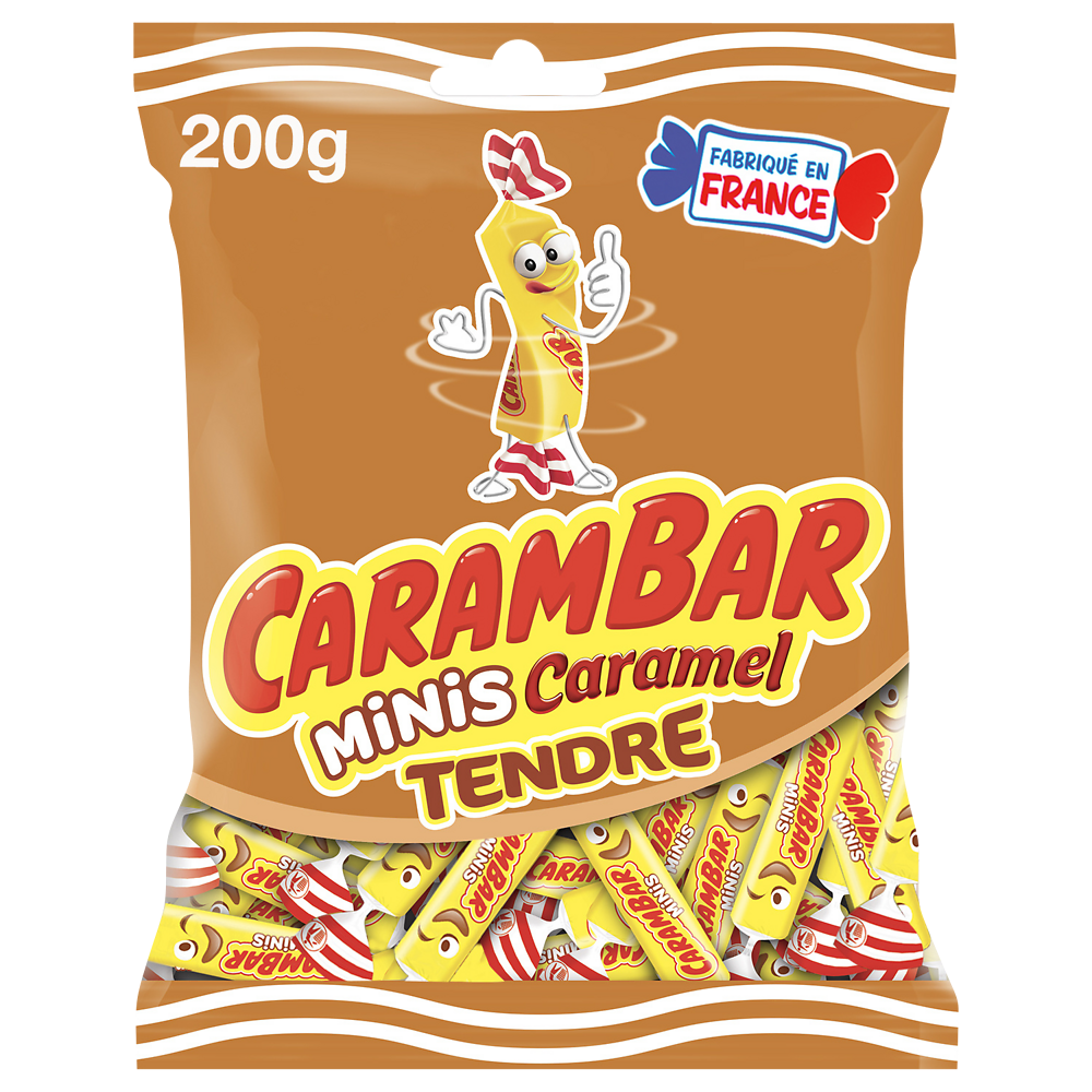 Bonbons Caramel Mini Tendre CARAMBAR - Sachet de 200g