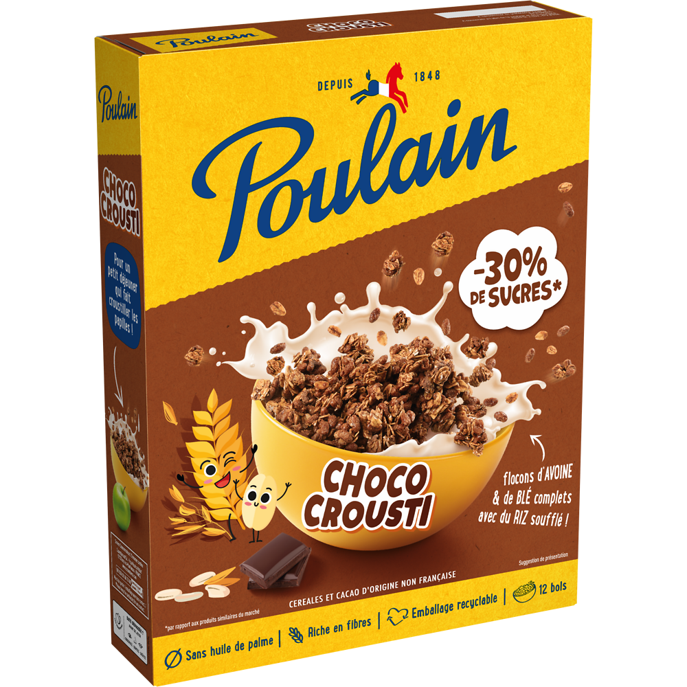 Céréales Choco Crousti POULAIN - 375g