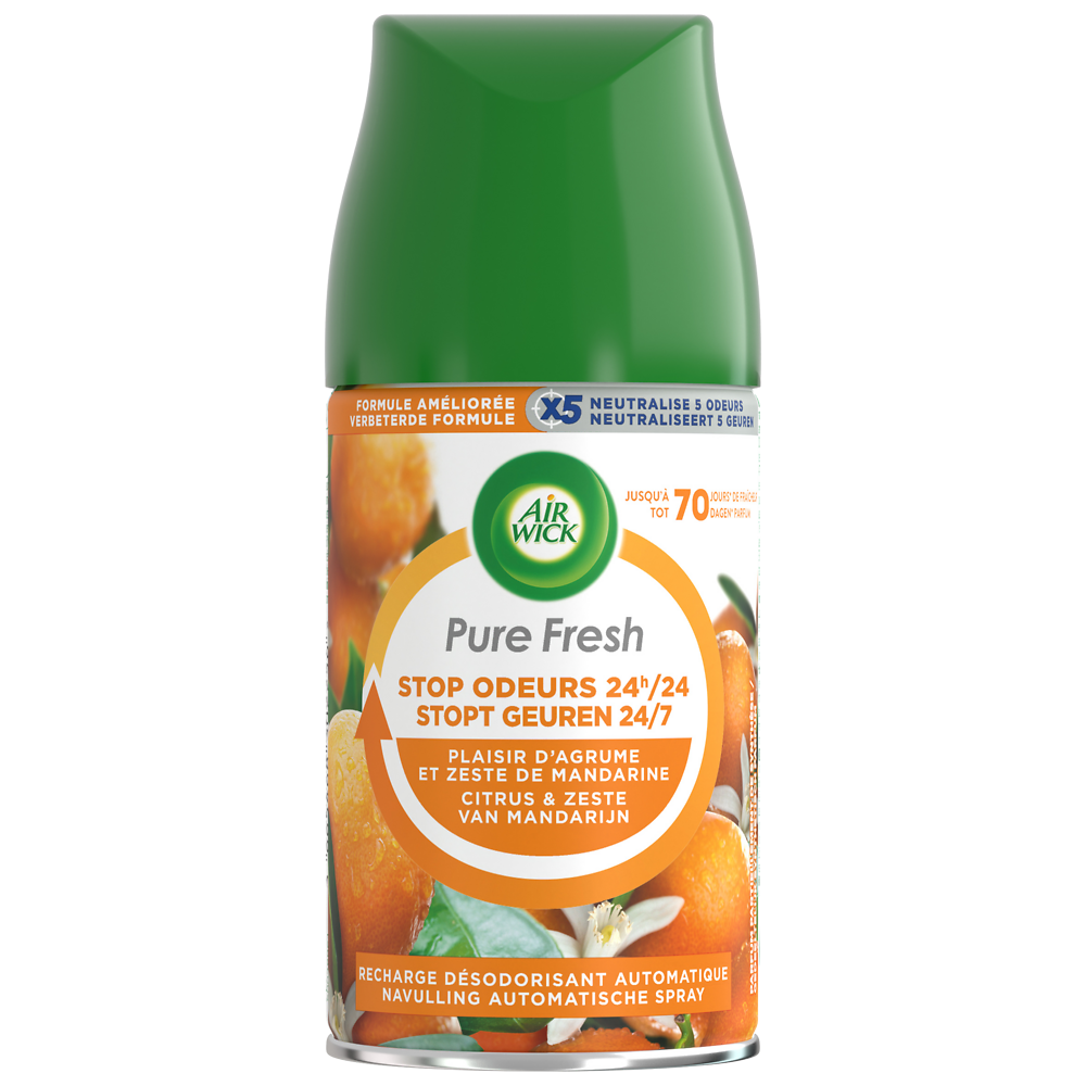 Recharge pour diffuseur Freshmatic AIR WICK pur Fresh agrumes 250ml