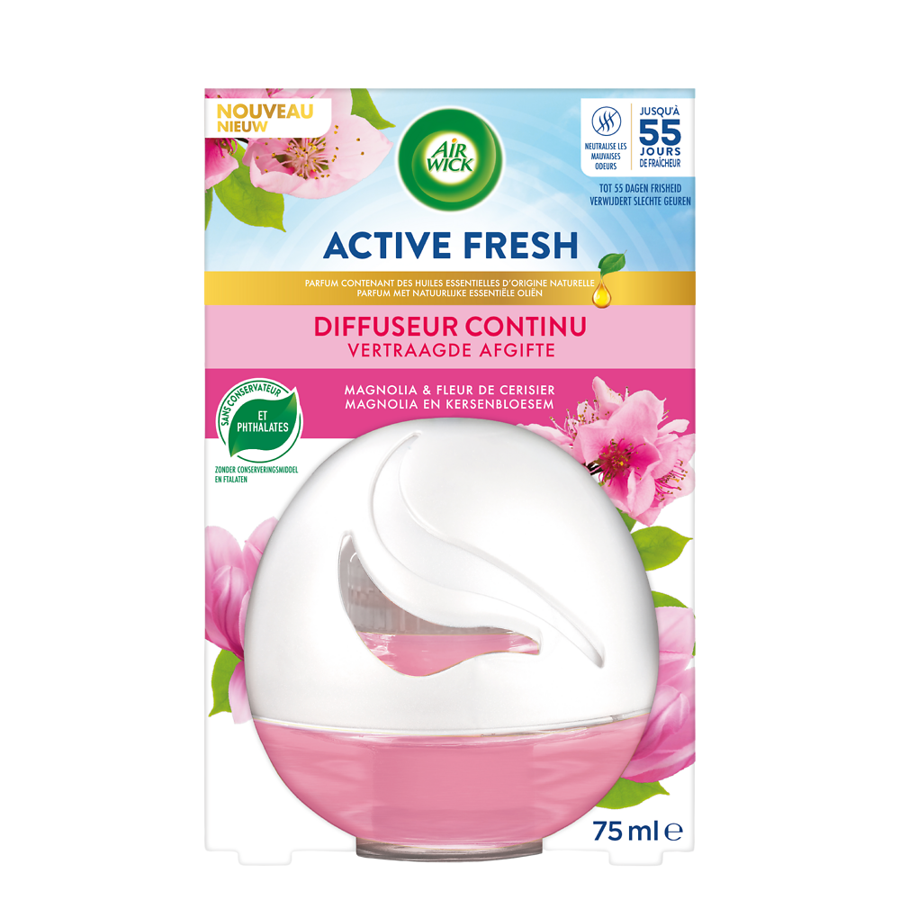 Désod.Active Fresh Magnolia et Flr.de Cerisier A/WICK 75ml