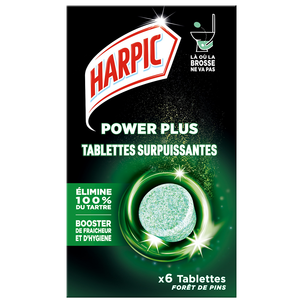 HARPIC tablettes powerplus fraicheur active pin x6