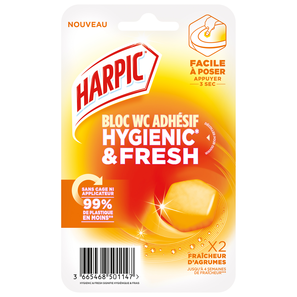 Harpic Hygienic & Fresh Fraicheur d'agrumes x2