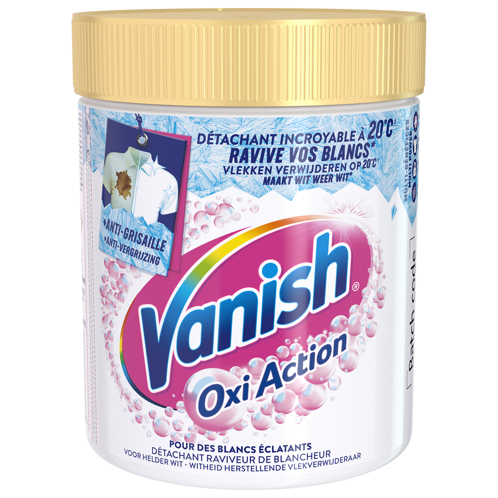 Détachant oxi action poudre blanc VANISH 470g