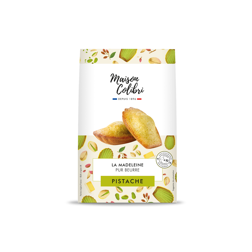 Madeleines pistache Maison Colibri - x10 sachets - 250g