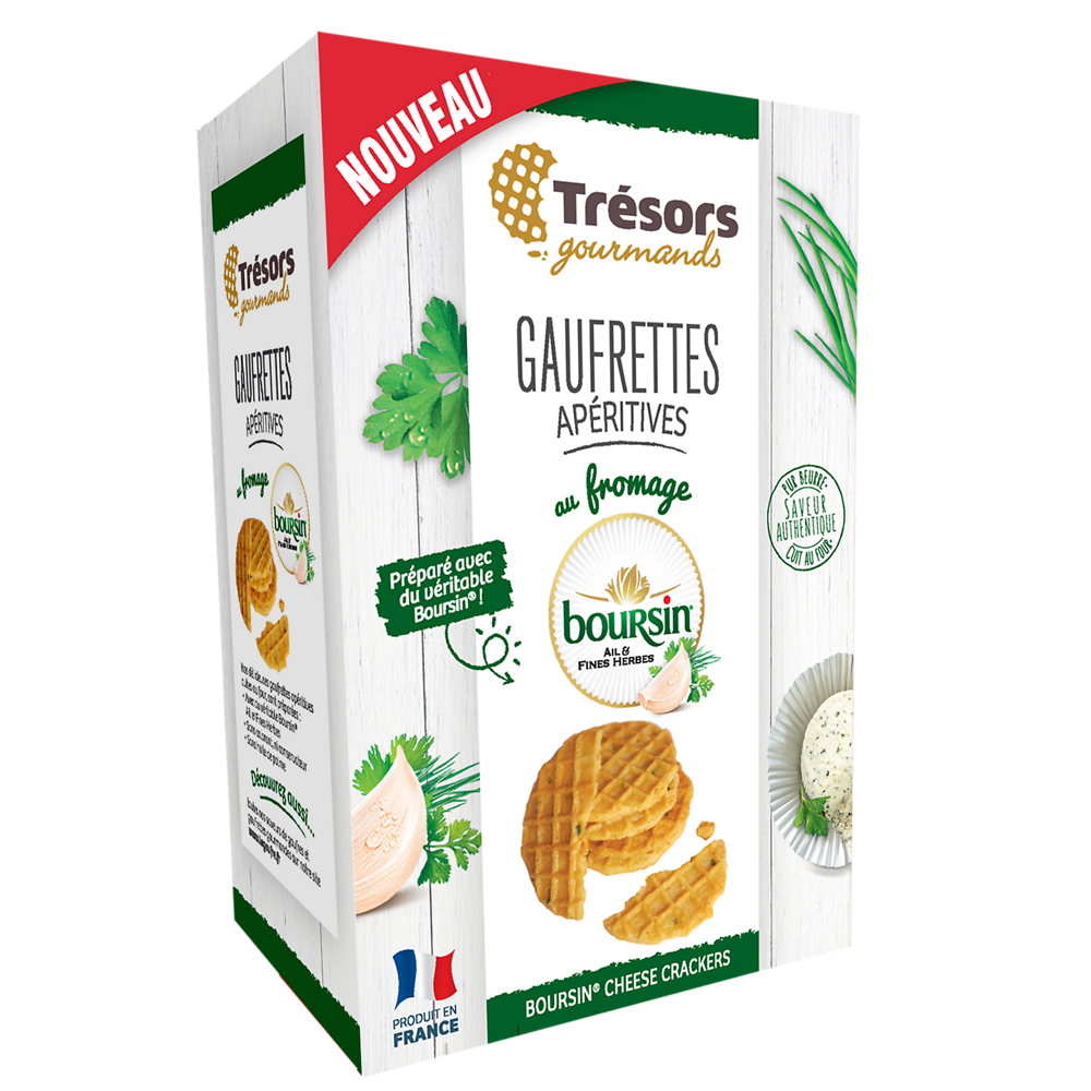 Gaufrettes aperitivez fromage boursin fines h.R.GOURMAND 60G