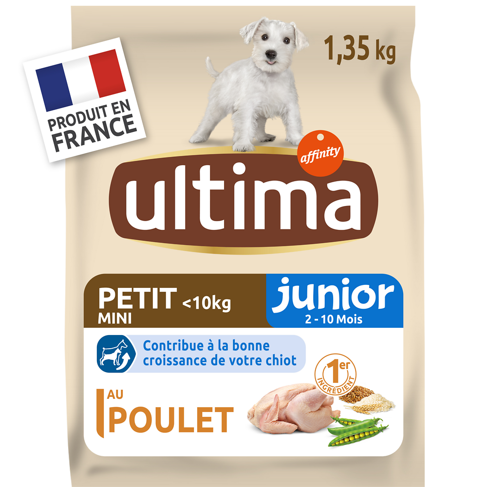 Croquettes pour chien mini junior ULTIMA 1,35kgs