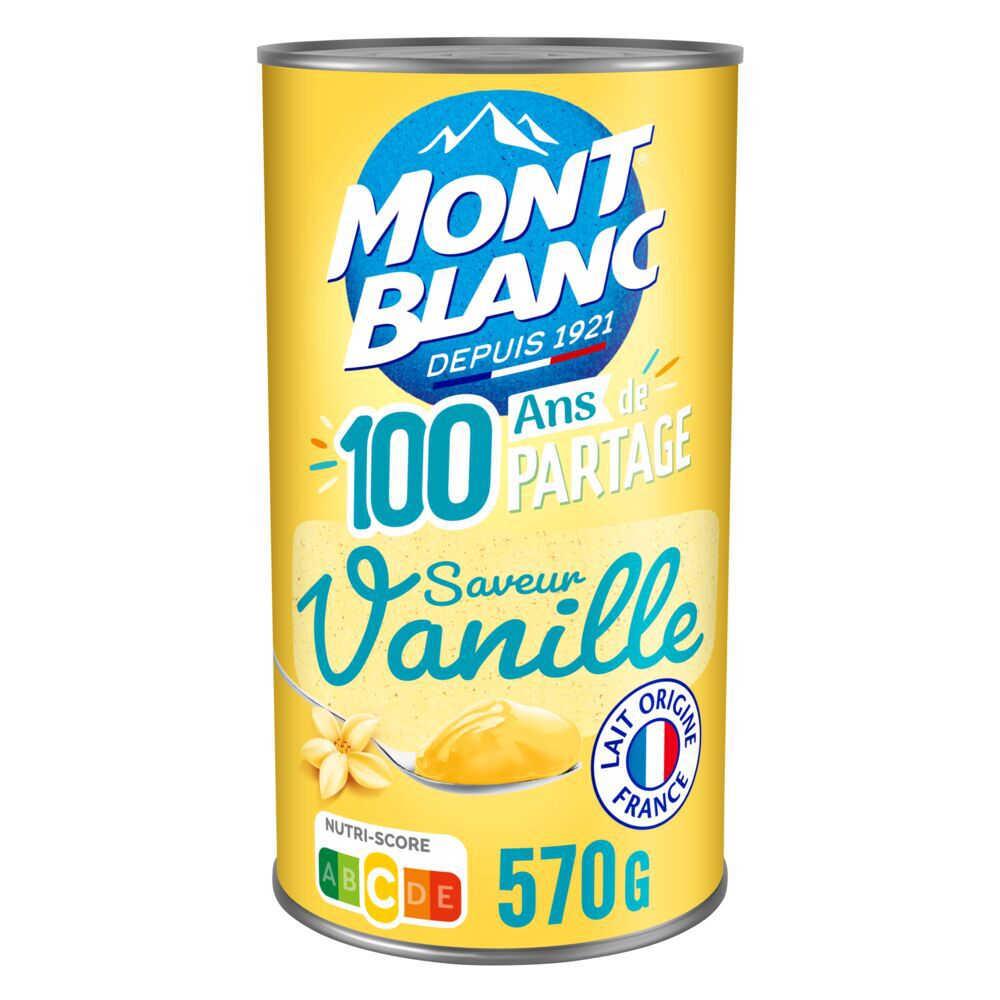 Crème dessert Boîte Vanille MONT BLANC, 570g