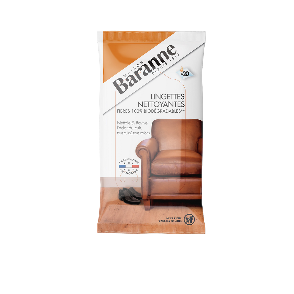 Lingettes nettoyantes BARANNE, x20