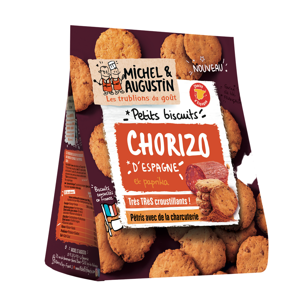 Biscuits charcuterie Chorizo MICHEL ET AUGUSTIN 90g