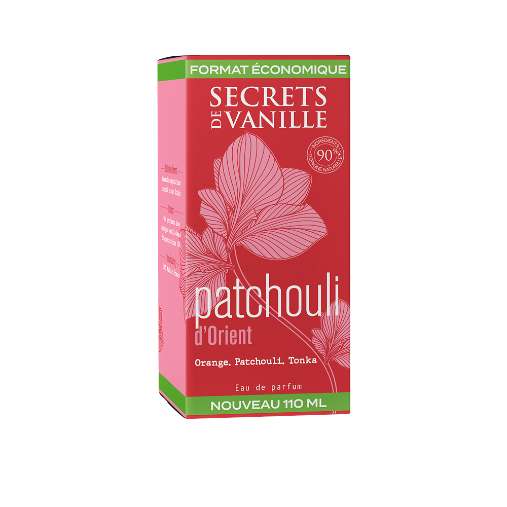 Parfum patchouli d'orient pack éco SECRETS DE VANILLE 110ml