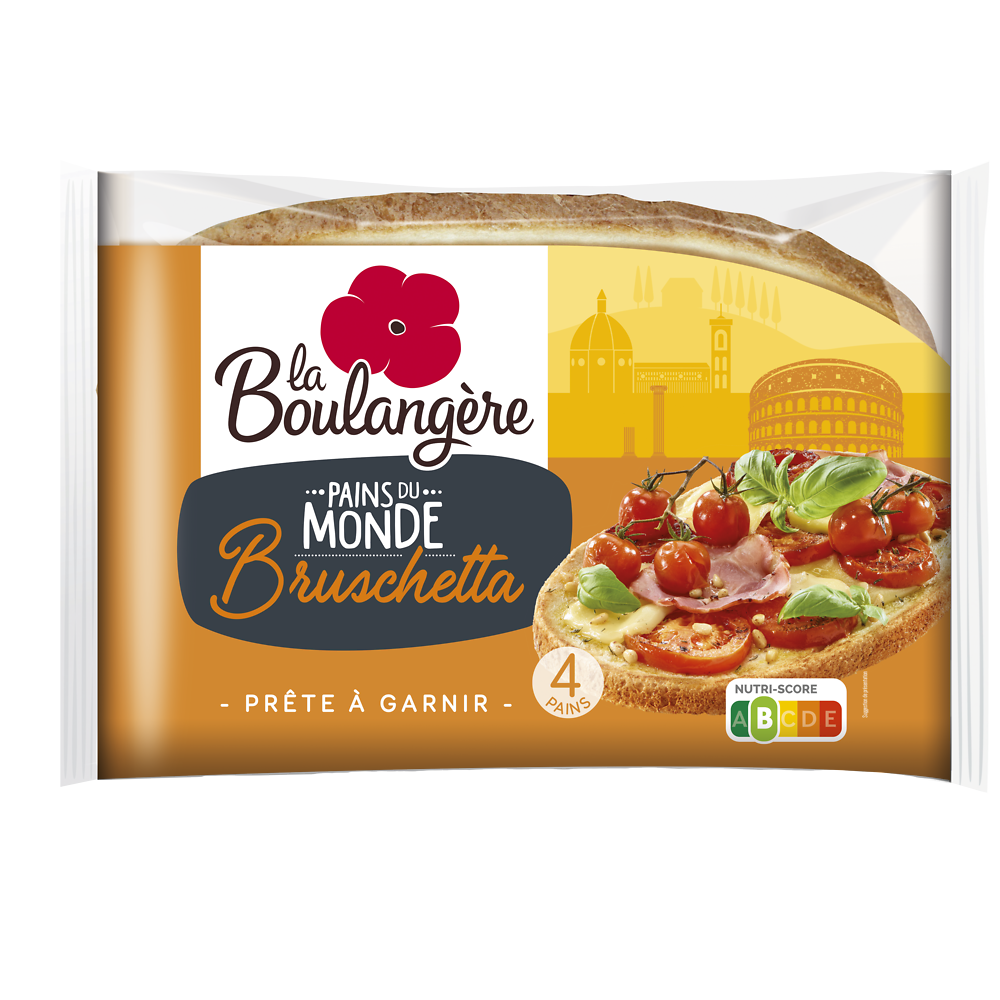 Pain bruschetta LA BOULANGERE - x4 - 400g