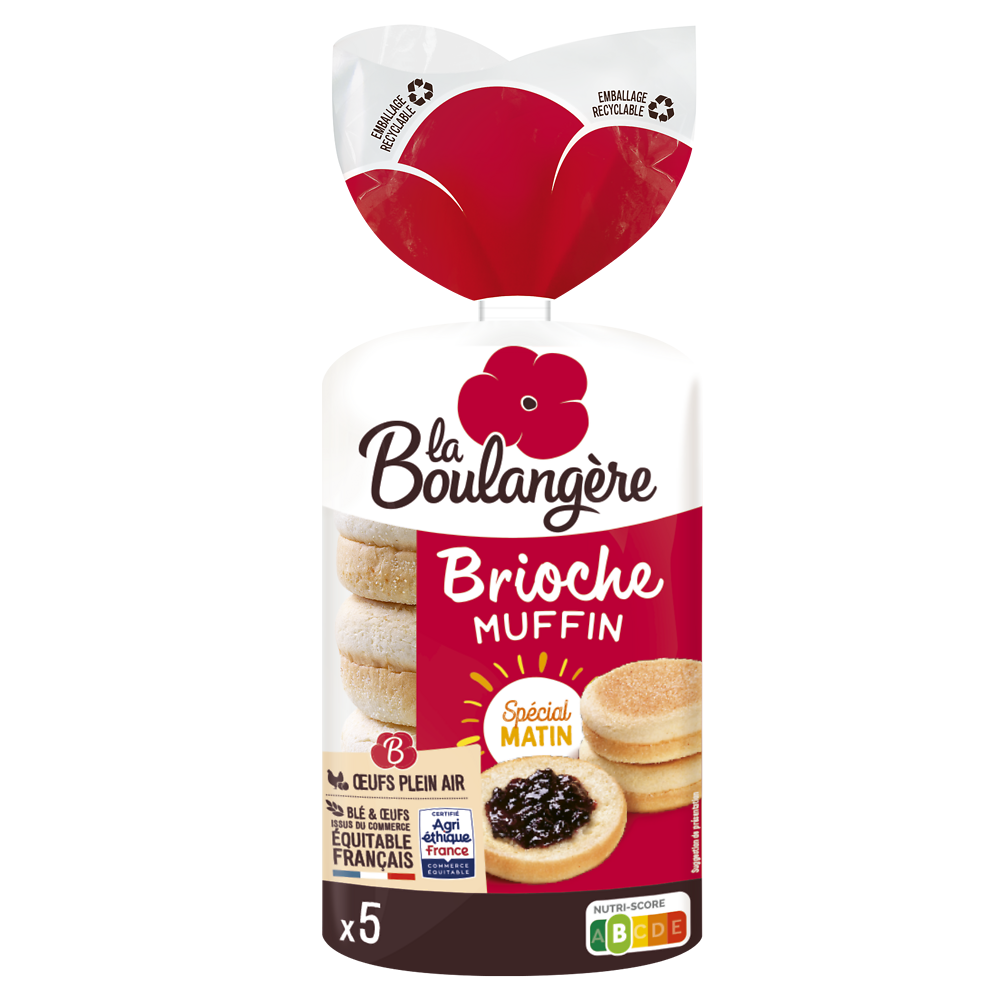 Brioche muffin LA BOULANGERE x5 250g