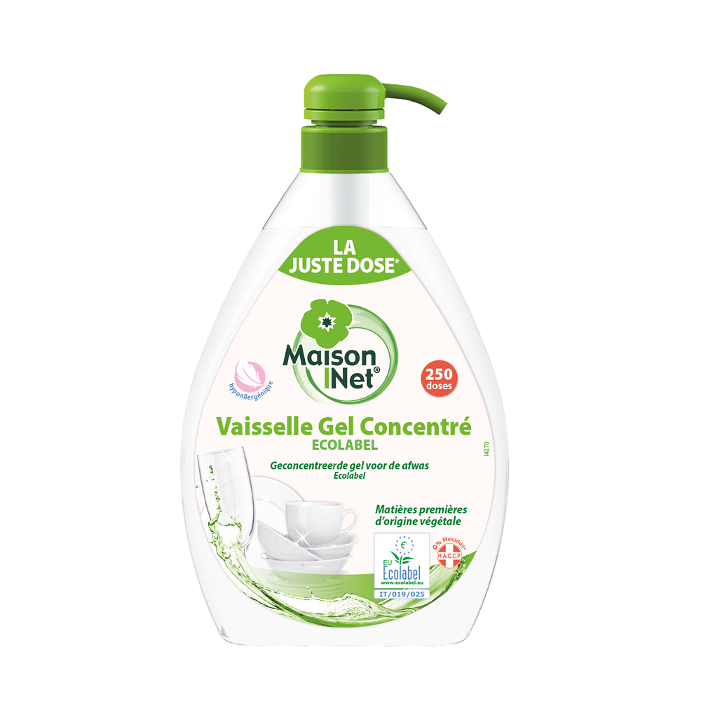 Liquide vaiselle concentré ecolabel MAISON NET, 1l