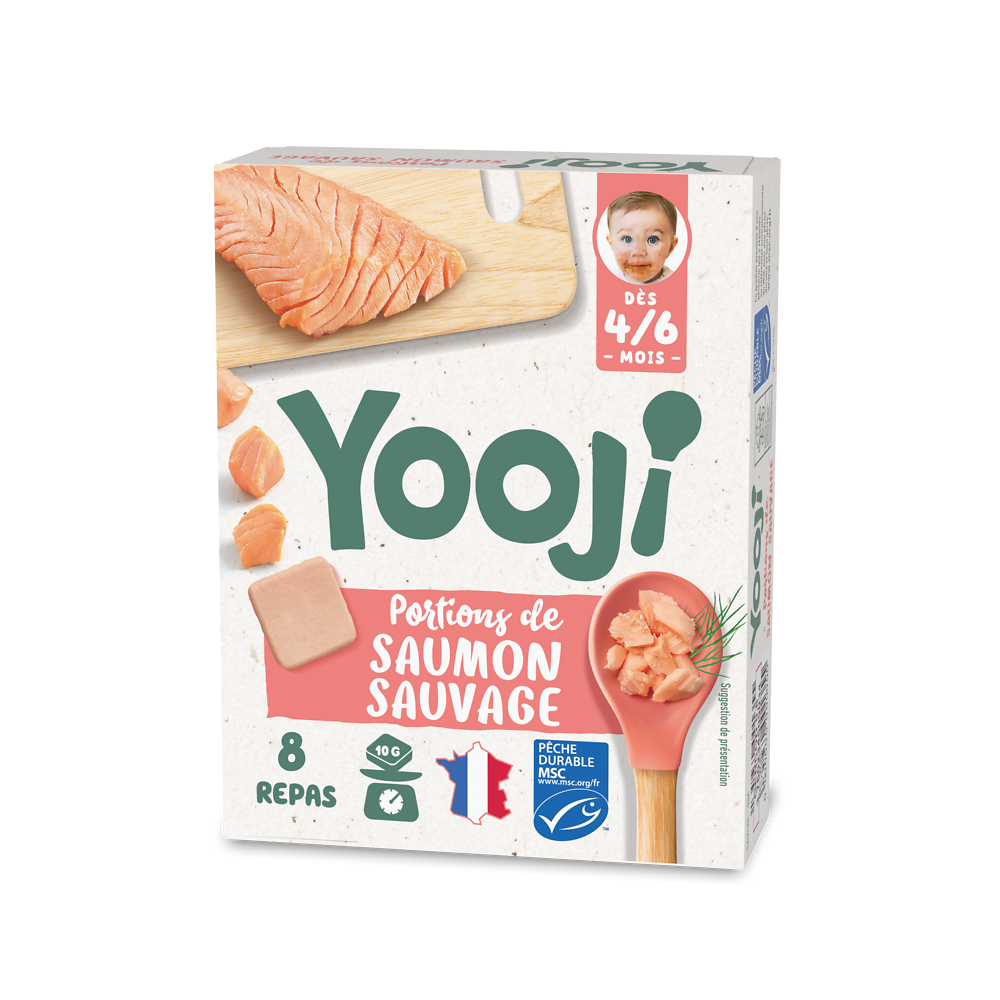 Hachés de saumon MSC YOOJI 4/6 mois 80g