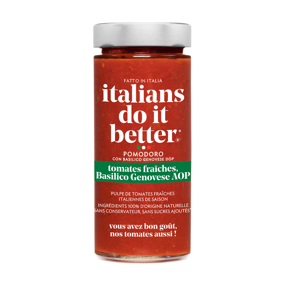 Sauce tomate et basilic aop pomodoro ITALIANS DO IT BETTER 290g