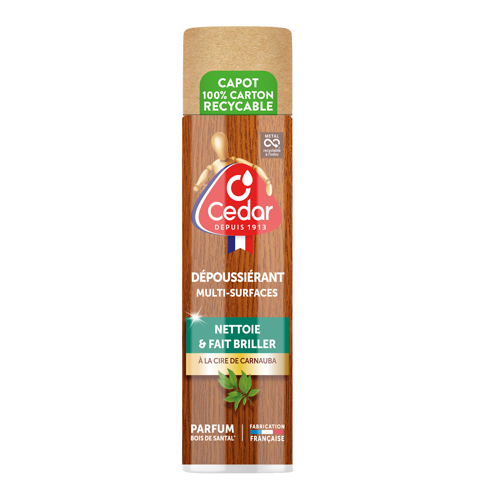 Dépoussiérant tous types de bois O'CEDAR, 300ml