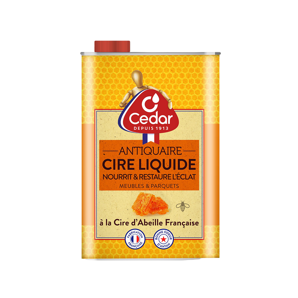 O'CEDAR ANTIQUAIRE CIRE LIQUIDE ABEILLE FR BIDON 700ML