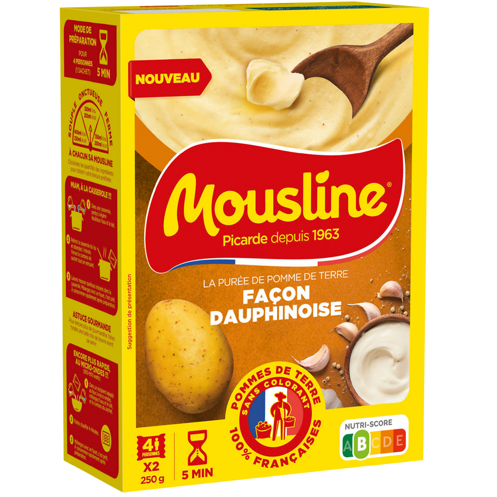 Purée MOUSLINE façon dauphinoise - 2x125g