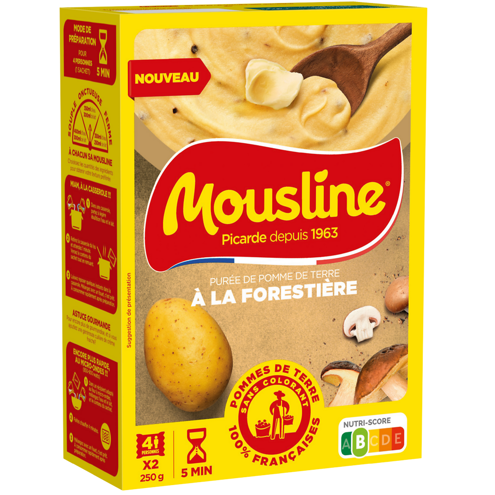 Purée MOUSLINE à la forestière - 2x125g