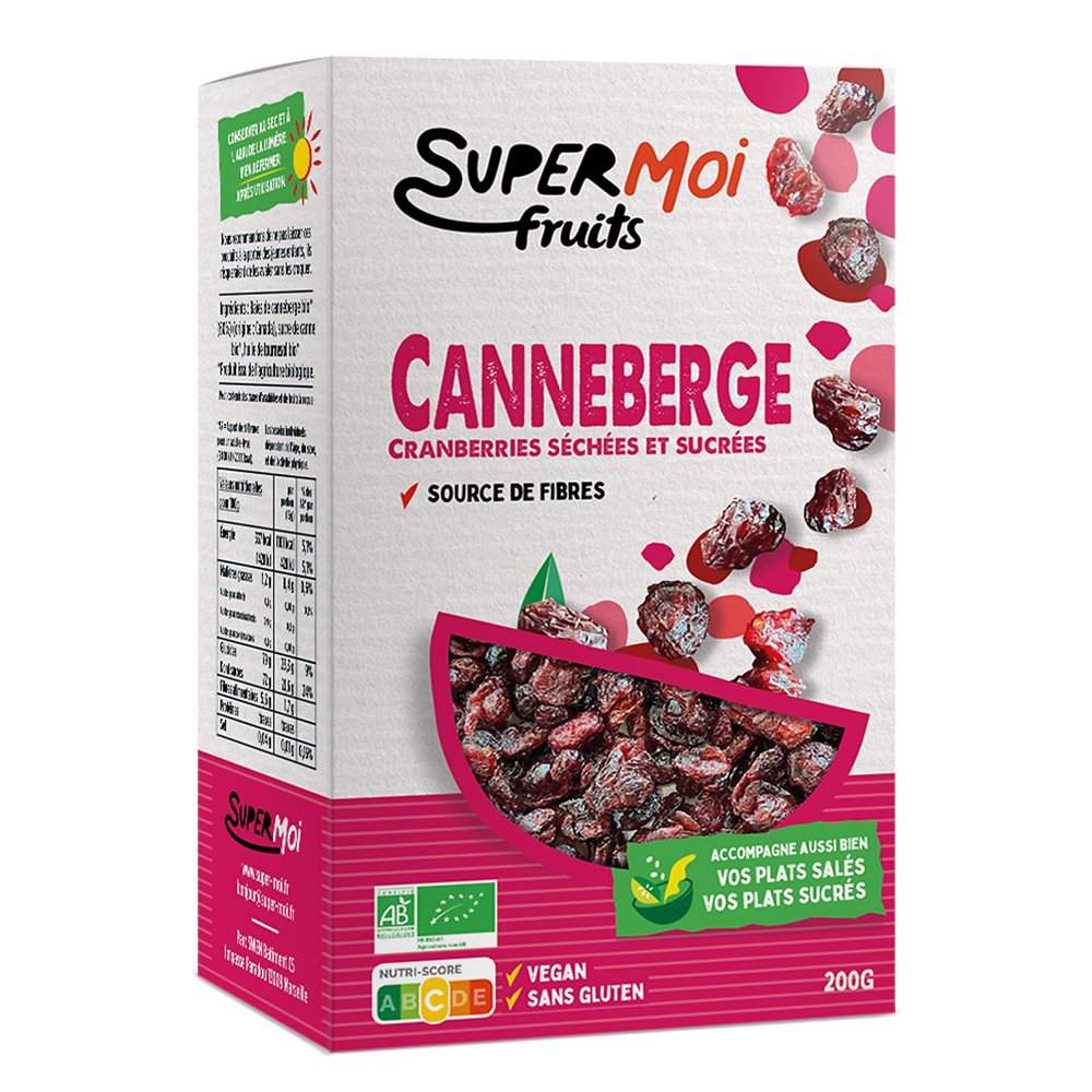 Baies de canneberge bio SUPER ME 200g