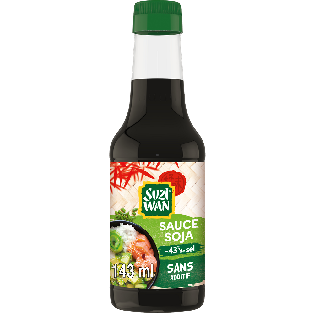 Sauce Soja Allegée en Sel SUZI WAN 143ml