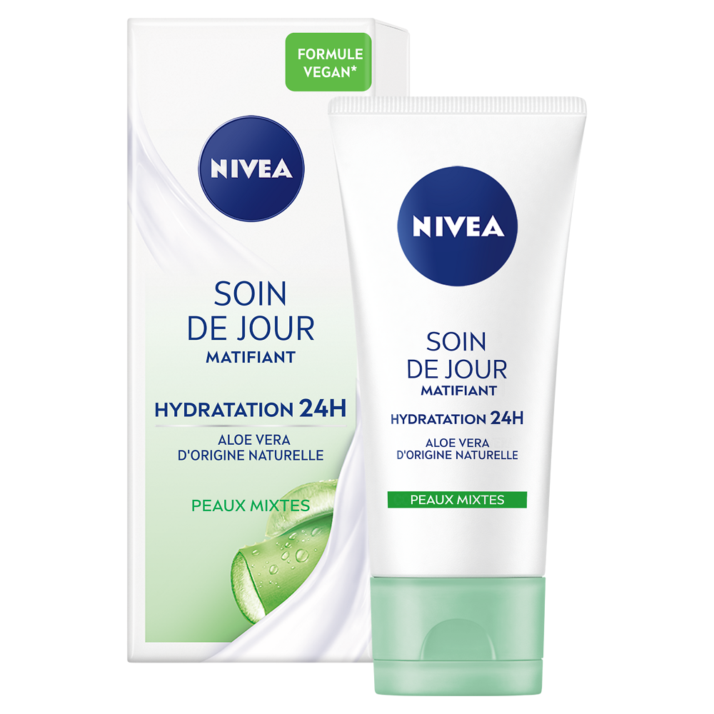 Soin de jour matifiant pour le visage pour peaux mixtes et grasses SPF15 NIVEA, 50ml