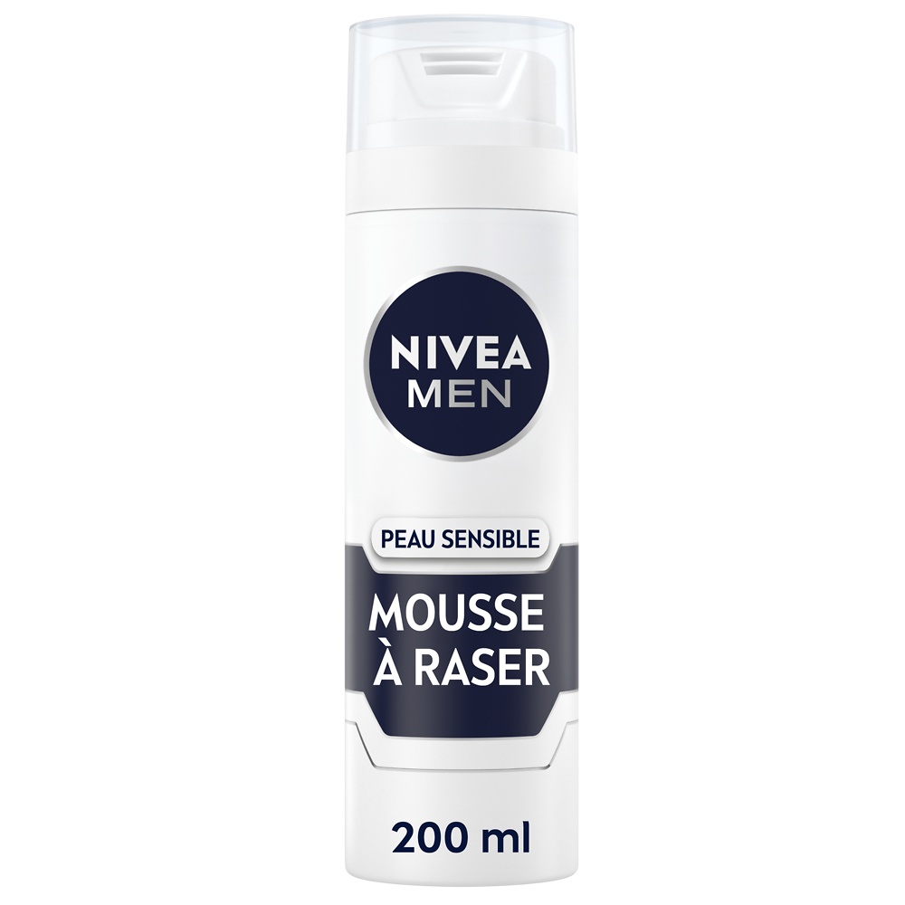 Mousse à raser Sensitive NIVEA for men, 200ml