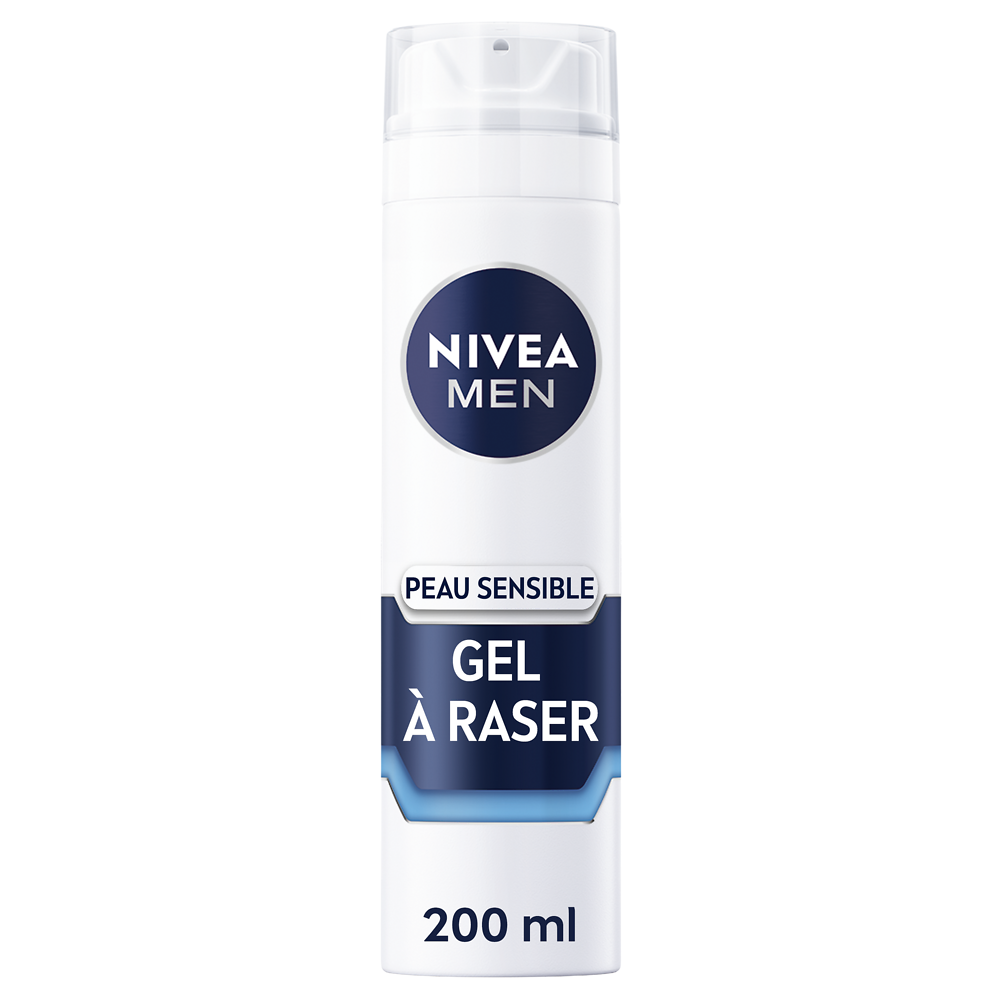 Gel à raser extra doux Sensitive NIVEA FOR MEN, 200ml